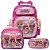 Kit Mochila Feminina Escolar de Rodinha LOL com Lancheira - Imagem 1