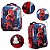 Mochila Masculina Homem Aranha de Costa + Lancheira e Estojo - Imagem 2