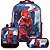 Mochila Masculina Homem Aranha de Costa + Lancheira e Estojo - Imagem 1