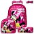 Kit Mochila Escolar Infantil Minnie Mouse Disney De Rodinha - Imagem 1