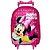 Kit Mochila Escolar Minnie Infantil Com Rodinhas - Imagem 5