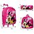 Kit Mochila Escolar Infantil Minnie Com Rodinhas - Imagem 3