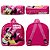 Kit Mochila Escolar Infantil Minnie Com Rodinhas - Imagem 6