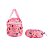 Kit Mochila Rosa Infantil Escolar Minnie 6D com Led e Rodinh - Imagem 7