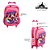 Kit Mochila Rosa Infantil Escolar Minnie 6D com Led e Rodinh - Imagem 4