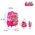 Kit Mochila Infantil Escolar Lol Surprise Rosa com Rodinhas - Imagem 3