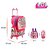 Kit Mochila Infantil Escolar Lol Surprise Com Rodinhas - Imagem 4