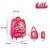 Kit Mochila Infantil Escolar Lol Surprise Rosa com Rodinhas - Imagem 4