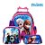 Kit Mochila Escolar Infantil Rosa Frozen Elsa e Anna Rodinha - Imagem 1