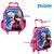 Kit Mochila Escolar Infantil Rosa Frozen Elsa e Anna Rodinha - Imagem 2