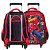 Kit Mochila Escolar Homem Aranha Marvel Vermelha com Rodinha - Imagem 6