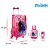 Kit Mochila Escolar Infantil Disney Frozen Com Rodinhas Rosa - Imagem 3