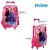Kit Mochila Escolar Infantil Disney Frozen Com Rodinhas Rosa - Imagem 2