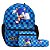 Mochila com Lancheira Infantil Masculina Azul Sonic Filme - Imagem 1