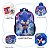 Kit Mochila Escolar Infantil Sonic O Filme Costas com 6 Pçs - Imagem 4