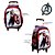Kit Mochila Escolar Capitão América Marvel Com Rodinhas - Imagem 2