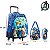 Kit Mochila 3d Escolar Infantil Com Rodinhas Capitão América - Imagem 3