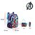 Kit Mochila Infantil Escolar Avengers Marvel Azul de Costas - Imagem 5