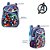 Kit Mochila Infantil Escolar Avengers Marvel Azul de Costas - Imagem 4