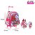 Kit Mochila Escolar Infantil Lol Surprise Glitter Rosa Com R - Imagem 3