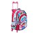 Mochila Escolar Infantil Frozen Elsa E Anna Disney C Rodinha - Imagem 7