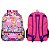 Mochila Feminina Infantil Princesas Costa Rosa Resistente - Imagem 1