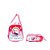 Kit Mochila Rosa Infantil Escolar Frozen Com Rodinhas Disney - Imagem 5