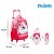 Kit Mochila Rosa Infantil Escolar Frozen Com Rodinhas Disney - Imagem 4