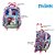 Kit Mochila Infantil Escolar Frozen 2 Elsa e Anna 3D Rodinha - Imagem 4