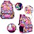 Mochila Feminina Infantil Princesas + Lancheira Estojo Costa - Imagem 2