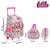 Kit Mochila Escolar Infantil LOL GLITER FLOWER Com Rodinhas - Imagem 2