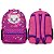 Mochila Feminina Infantil Gata Marie Costa Roxa Resistente - Imagem 1