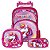 Kit Mochila Infantil Escolar Com Rodinhas Unicórnio - Imagem 1