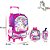 Kit Mochila Escolar Infantil Unicórnio Com Rodinha - Imagem 3
