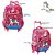 Kit Mochila Escolar Infantil Unicórnio 3D De Rodinhas Rosa - Imagem 2