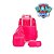 Kit Mochila Rosa Infantil Escolar Patrulha Canina Rodinhas - Imagem 6