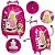 Kit Mochila Escolar Infantil Barbie De Rodinha - Imagem 3
