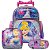 Mochila Feminina Rodinha Cinderela com Lancheira Infantil - Imagem 1