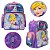 Mochila Feminina Costas Cinderela com Lancheira Infantil - Imagem 2