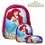 Mochila Menina Infantil Sereia Ariel Lancheira Estojo - Imagem 1