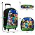 Mochila Menino Infantil Rodinha Minecraft Lancheira Estojo - Imagem 3