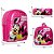 Mochila Menina Infantil Minnie Mouse Costas Lancheira Estojo - Imagem 3