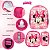 Mochila Menina Infantil Rodinha Minnie Lancheira Estojo CR - Imagem 5