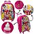 Mochila Menina Infantil Princesas Rodinhas Lancheira Estojo - Imagem 2