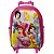 Mochila Menina Infantil Princesas Rodinhas Lancheira Estojo - Imagem 5