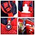 Mochila Masculina Infantil Carros 3D Lancheira Estojo Azul - Imagem 4