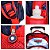Mochila Infantil Menino Carros 3D Rodinha Lancheira Estojo - Imagem 4