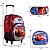 Mochila Infantil Menino Carros 3D Rodinha Lancheira Estojo - Imagem 3