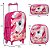 Mochila Menina Infantil Unicórnio Rodinhas Lancheira Estojo - Imagem 3
