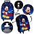 Mochila Masculina Mickey Mouse 3D Rodinhas Lancheira Estojo - Imagem 2